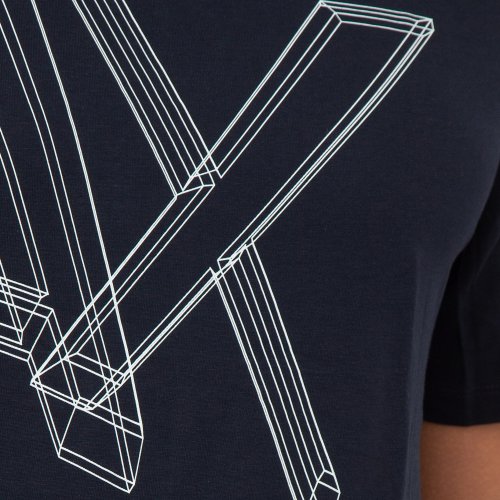 Чоловіча футболка  ARMANI EXCHANGE T-SHIRT BLU
