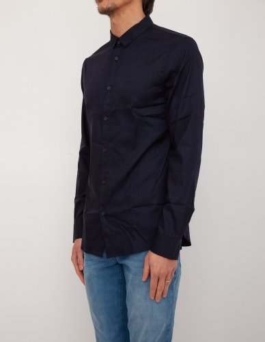 Мужская рубашка с длинным рукавом EMPORIO ARMANI SHIRT BLU