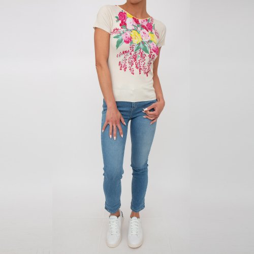 Жіноча футболка BLUGIRL MAGLIA CHIUSA M/L FANTASIA
