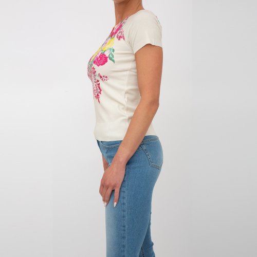 Жіноча футболка BLUGIRL MAGLIA CHIUSA M/L FANTASIA