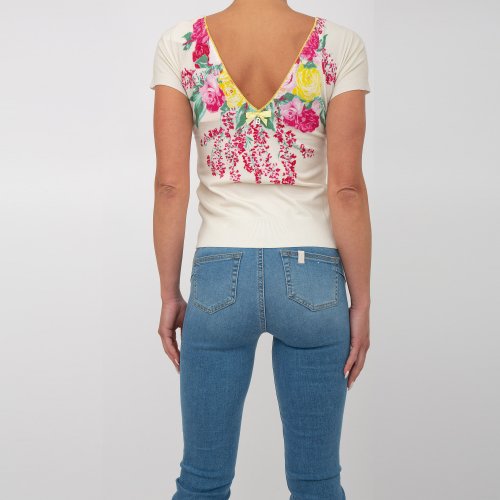 Жіноча футболка BLUGIRL MAGLIA CHIUSA M/L FANTASIA