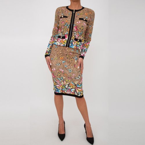 Довга спідниця BLUGIRL GONNA MAGLIA ANIMALIER