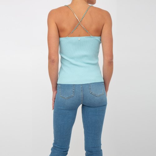 Жіночий топік BLUGIRL TOP MAGLIA CELESTE