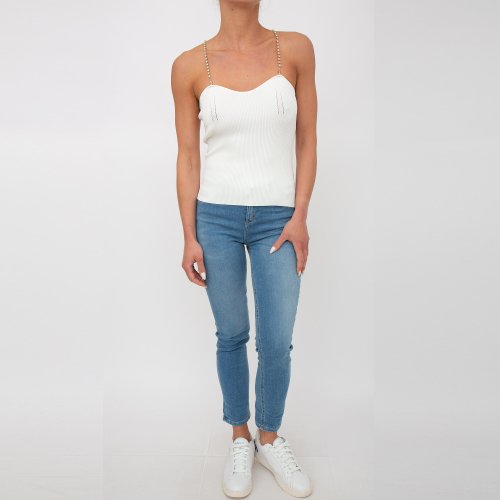 Жіночий топік BLUGIRL TOP MAGLIA BIANCO