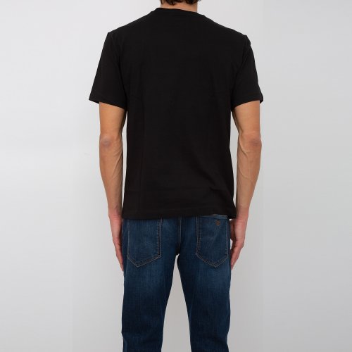 Мужская футболка TRUSSARDI T/SHIRT LETTERING PRINT COTTON JERSEY 30/1 NERO