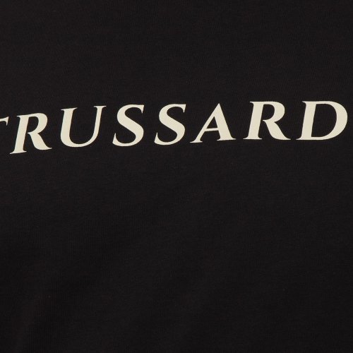 Мужская футболка TRUSSARDI T/SHIRT LETTERING PRINT COTTON JERSEY 30/1 NERO