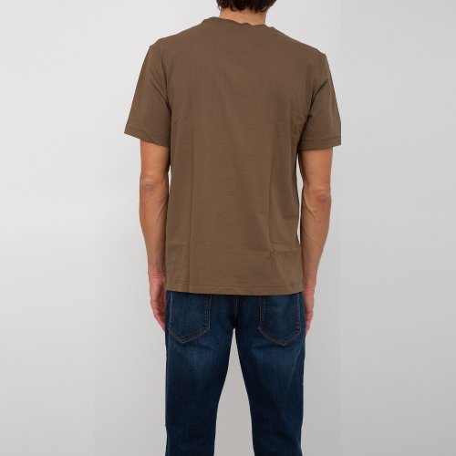 Чоловіча футболка TRUSSARDI T/SHIRT LETTERING PRINT COTTON JERSEY 30/1 VERDE