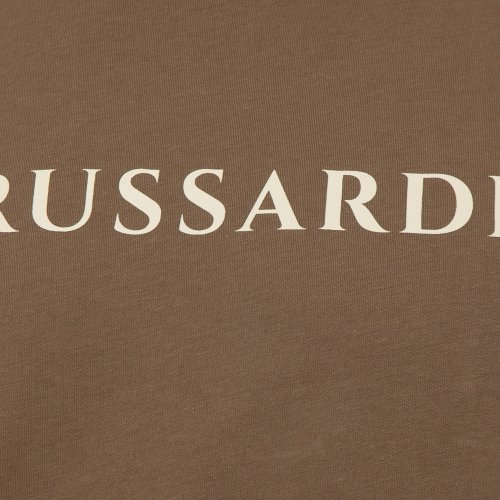 Чоловіча футболка TRUSSARDI T/SHIRT LETTERING PRINT COTTON JERSEY 30/1 VERDE