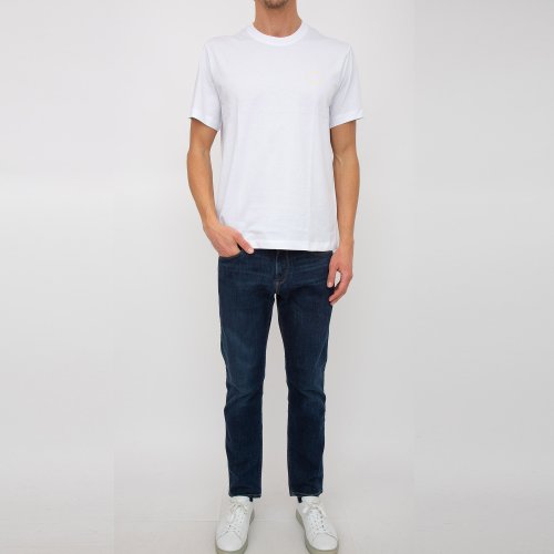 Чоловіча футболка TRUSSARDI T-SHIRT SMALL GREYHOUND PRINT COTTON JERSEY 30/1 BIANCO