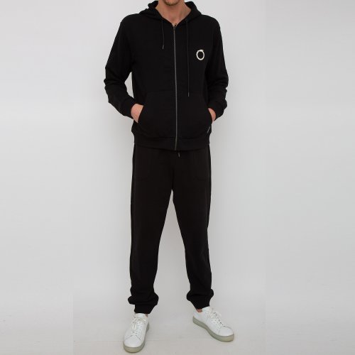 Мужские спортивные штаны TRUSSARDI  TROUSERS JOGGING COTTON FLEECE MEDIUM WEIGHT NERO
