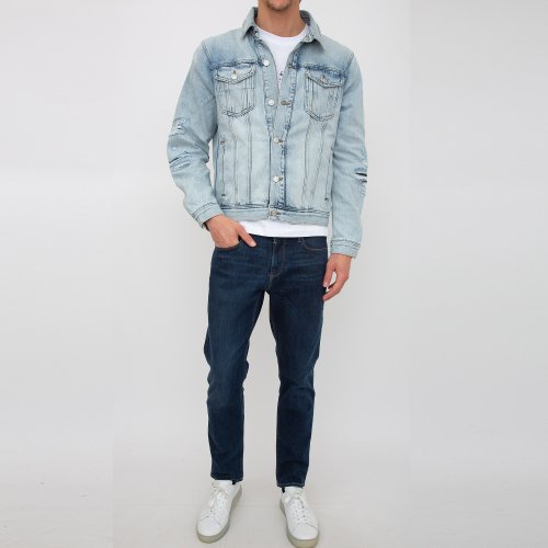 Мужская куртка ARMANI EXCHANGE BLOUSON JACKET BLU DENIM