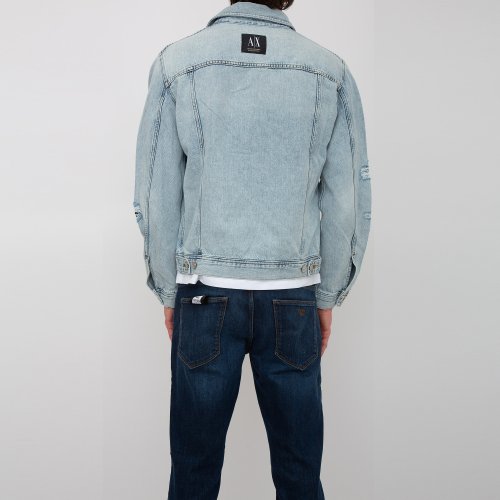 Мужская куртка ARMANI EXCHANGE BLOUSON JACKET BLU DENIM