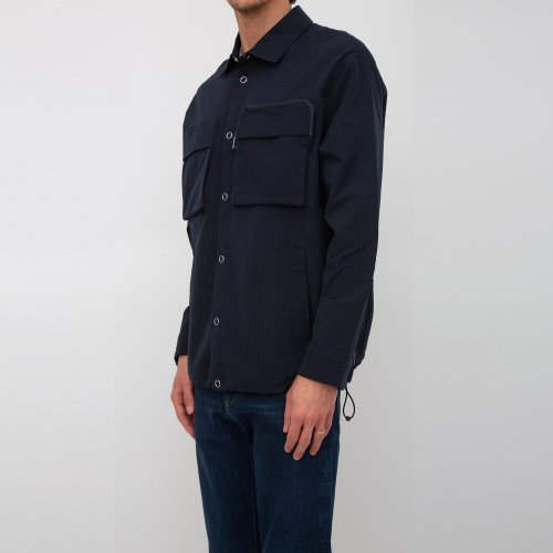Мужская рубашка с длинным рукавом EMPORIO ARMANI  SHIRT BLU