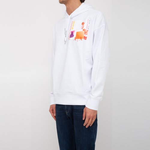 Мужская толстовка ARMANI EXCHANGE SWEATSHIRT BIANCO