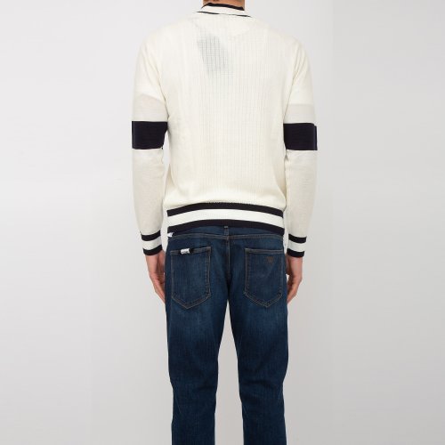 Мужской кардиган PAOLO PECORA Maglia Cardigan AVORIO