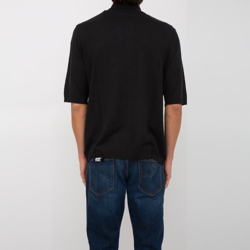 Чоловіче поло PAOLO PECORA Maglia A Polo NERO