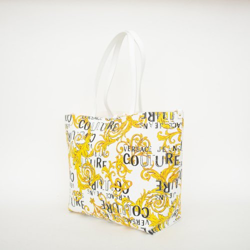 Женская сумка с ручками VERSACE JEANS COUTURE BORSA SHOPPING BAG BIANCO