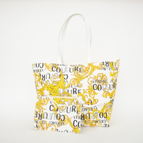 Женская сумка с ручками VERSACE JEANS COUTURE BORSA SHOPPING BAG BIANCO