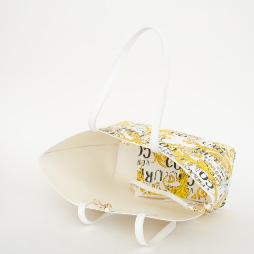 Женская сумка с ручками VERSACE JEANS COUTURE BORSA SHOPPING BAG BIANCO