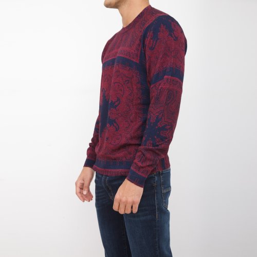 Мужской свитер ETRO C-NECK ROSSO