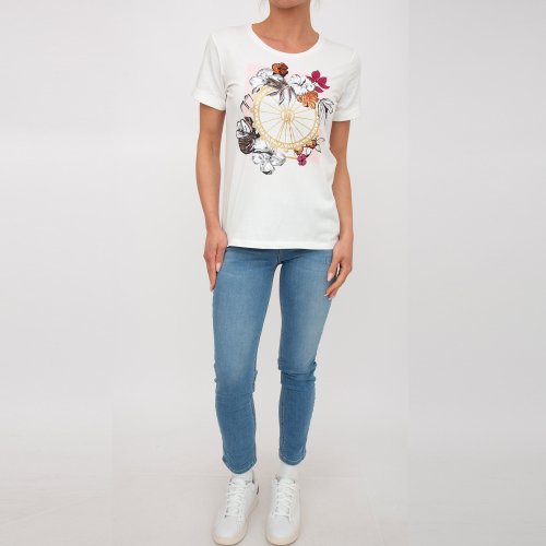 Жіноча футболка LIU JO ECS T-SHIRT M/C BIANCO