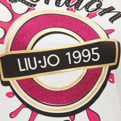 Жіноча футболка LIU JO ECS T-SHIRT M/C BIANCO