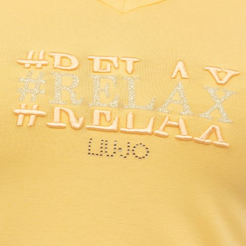 Жіноча футболка LIU JO T-SHIRT M/C GIALLO