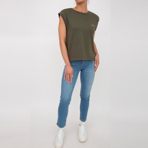 Жіноча футболка LIU JO T-SHIRT M/C VERDE