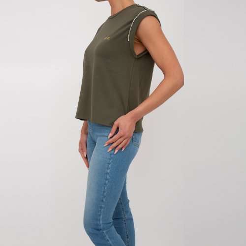 Жіноча футболка LIU JO T-SHIRT M/C VERDE