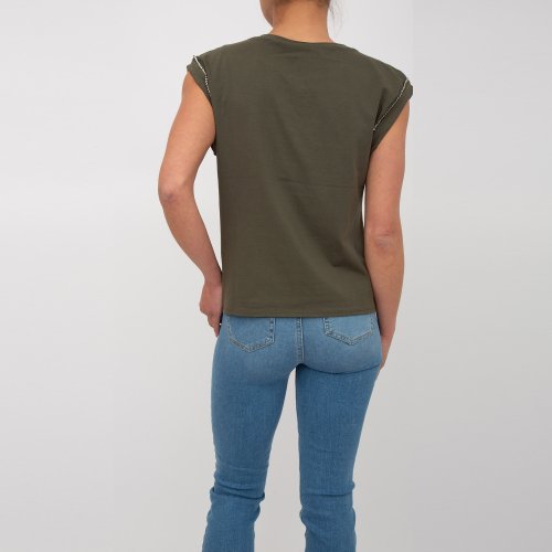 Жіноча футболка LIU JO T-SHIRT M/C VERDE
