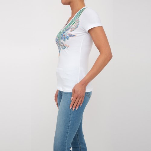 Женская футболка LIU JO T-SHIRT MODA M/C BIANCO
