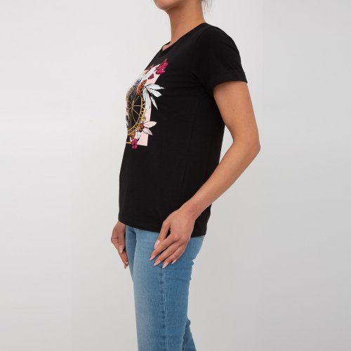 Жіноча футболка LIU JO ECS T-SHIRT M/C NERO