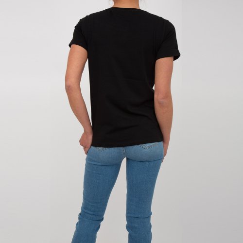 Жіноча футболка LIU JO ECS T-SHIRT M/C NERO