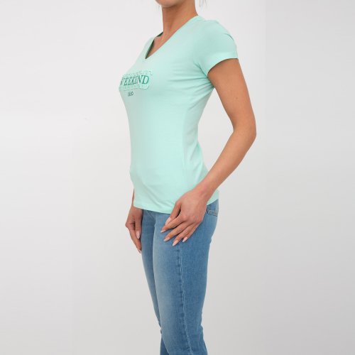 Женская футболка LIU JO T-SHIRT M/C ACQUAMARINA