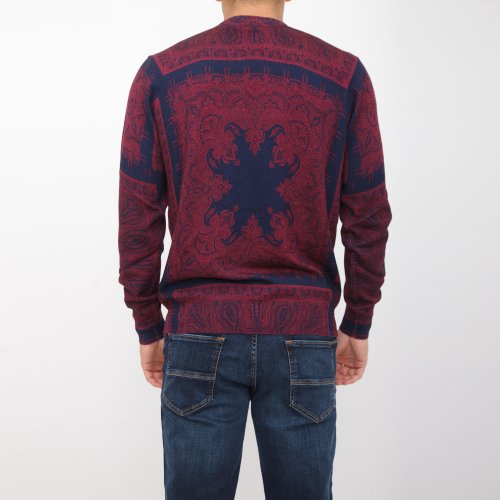 Мужской свитер ETRO C-NECK ROSSO