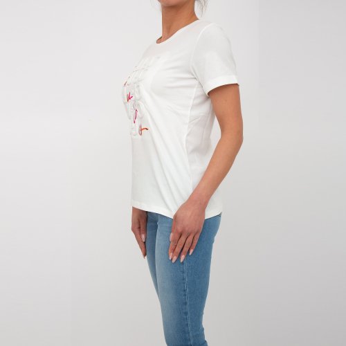 Жіноча футболка LIU JO ECS T-SHIRT M/C BIANCO