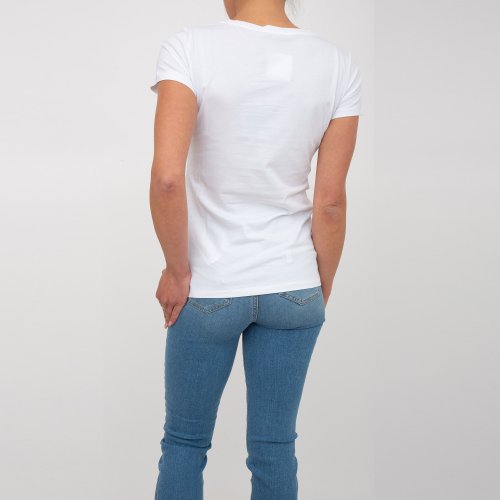 Жіноча футболка LIU JO T-SHIRT ST P M/C BIANCO