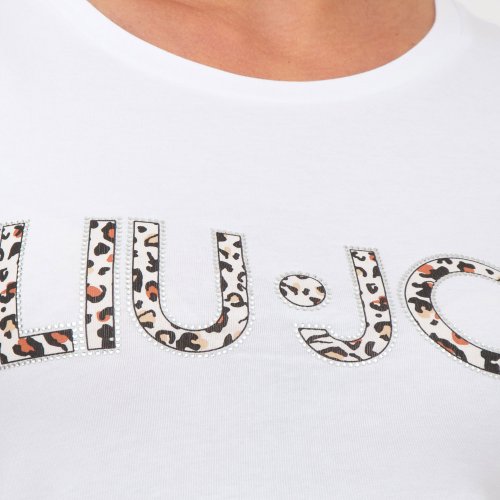 Жіноча футболка LIU JO T-SHIRT ST P M/C BIANCO