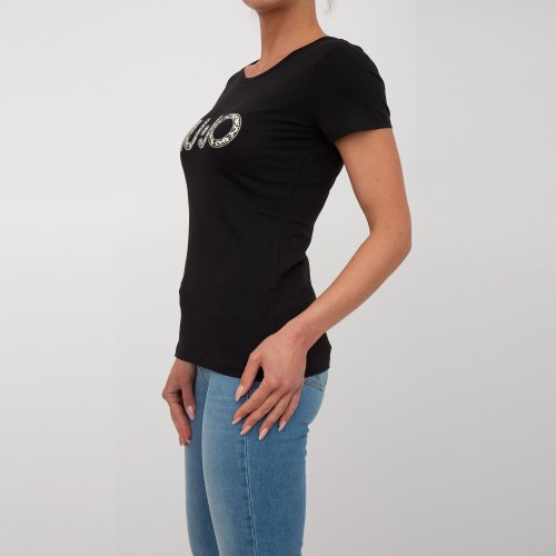 Жіноча футболка LIU JO T-SHIRT ST P M/C NERO
