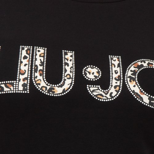 Жіноча футболка LIU JO T-SHIRT ST P M/C NERO