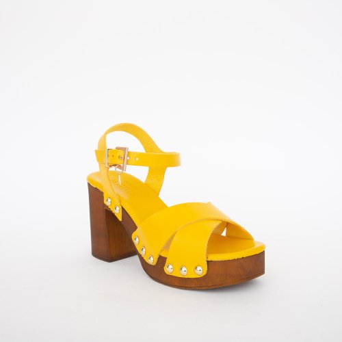 Женские босоножки TWIN-SET ZOCCOLO GIALLO