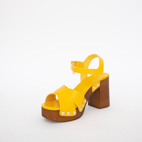 Женские босоножки TWIN-SET ZOCCOLO GIALLO