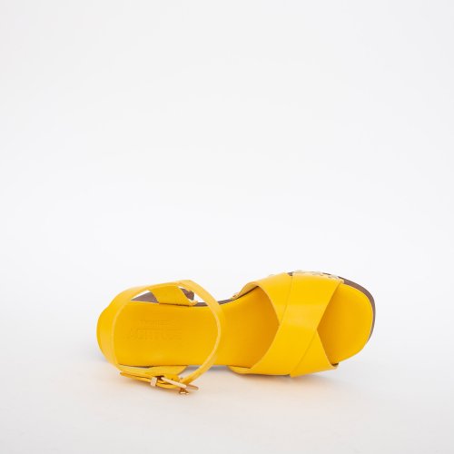 Женские босоножки TWIN-SET ZOCCOLO GIALLO