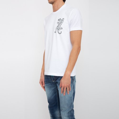 Мужская футболка BIKKEMBERGS MAGLIETTA BIANCO