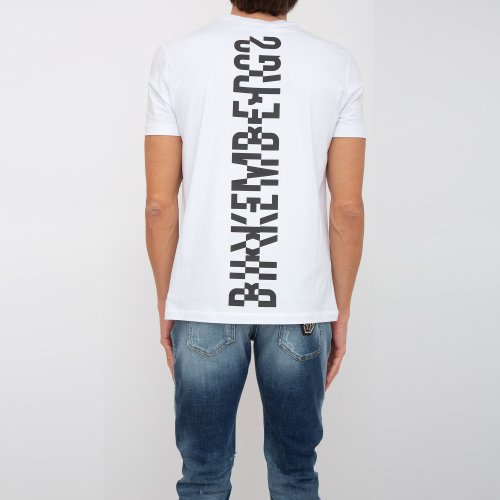 Чоловіча футболка BIKKEMBERGS MAGLIETTA BIANCO