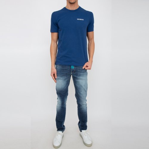 Чоловіча футболка BIKKEMBERGS MAGLIETTA BLU