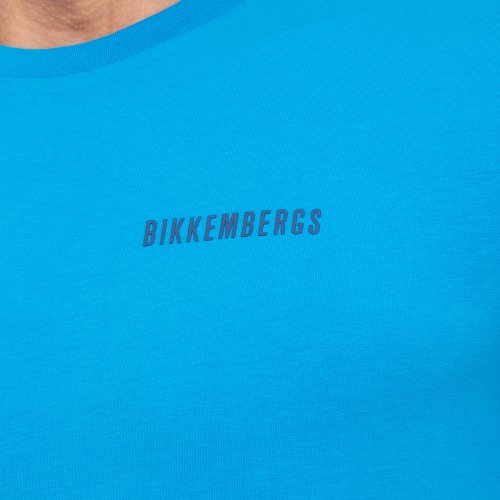 Чоловіча футболка BIKKEMBERGS MAGLIETTA AZZURRO