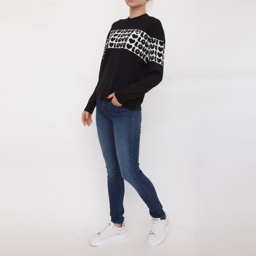 Женский свитер LOVE MOSCHINO MAGLIA NERO