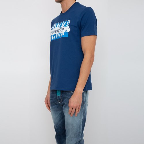 Чоловіча футболка BIKKEMBERGS MAGLIETTA BLU
