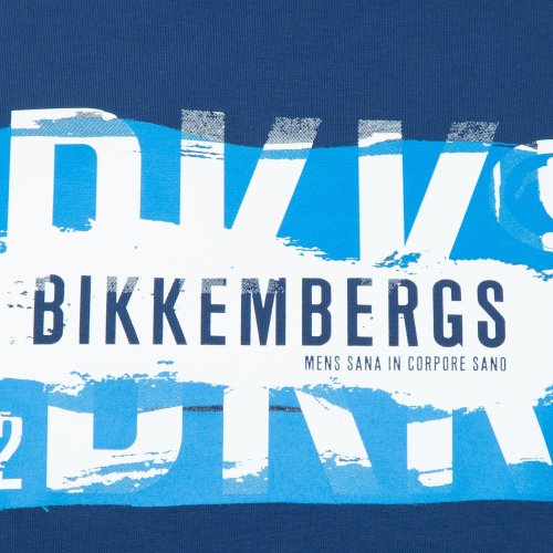 Чоловіча футболка BIKKEMBERGS MAGLIETTA BLU
